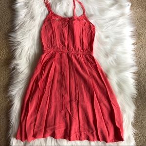 Coral h&m spaghetti strap dress